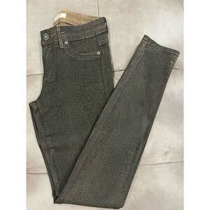 Rich & Skinny Women's Size 25 Animal Print Skinny Jeans Multicolor